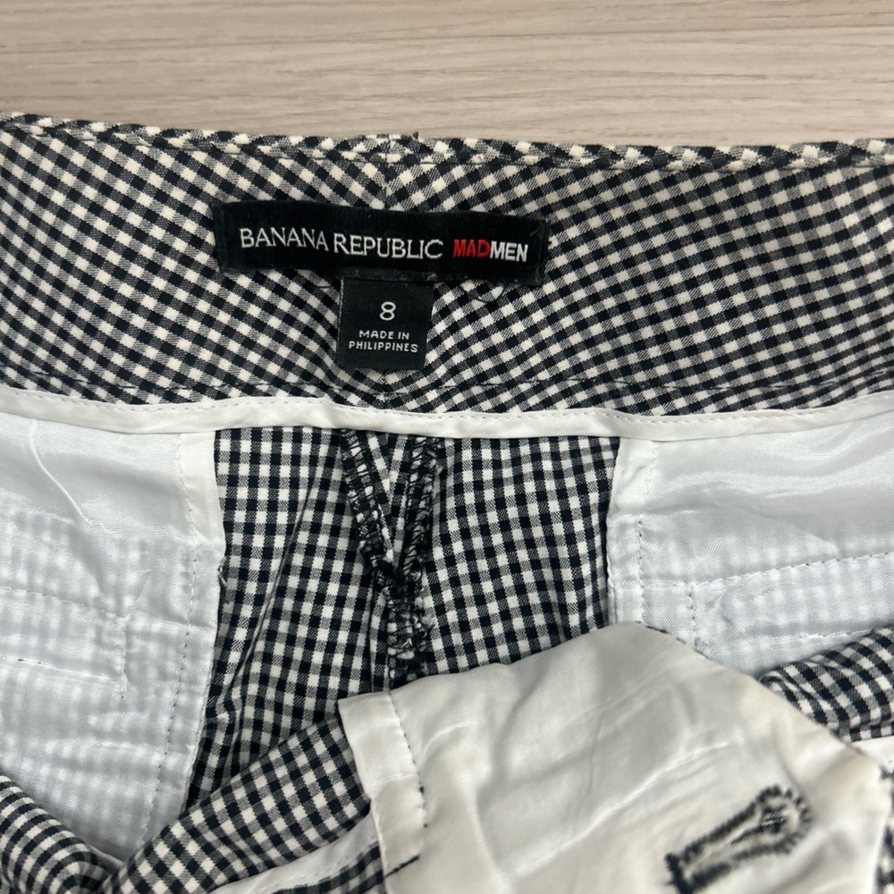 Banana Republic Mad Men Collection Gingham Pants - Size 8 - Picture 2 of 7